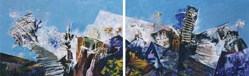 Convergencias III, painting by Vera Eisenberg