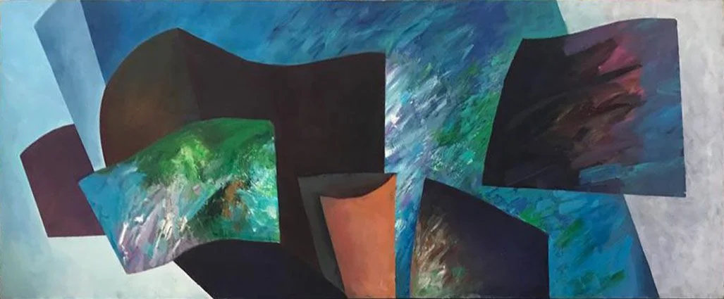 De-construcción IV, painting by Vera Eisenberg