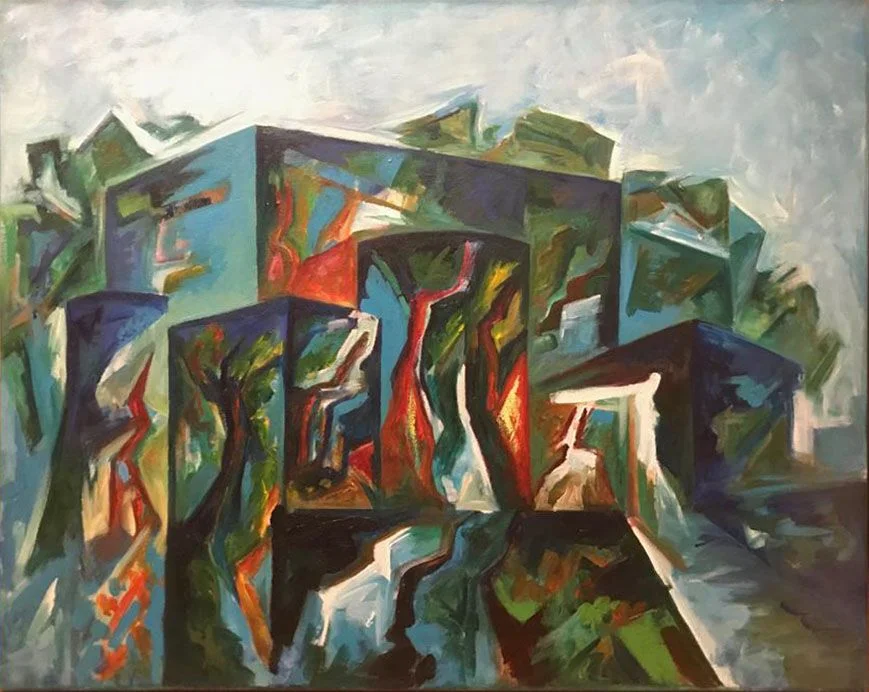 El camino, painting by Vera Eisenberg