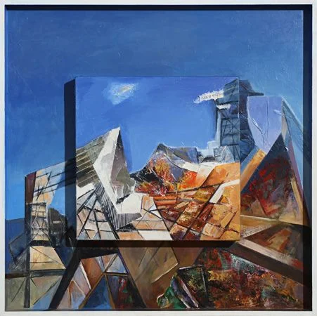 Paisaje Azul II, pintura de Vera Eisenberg