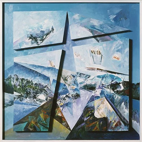 Paisaje en el Espacio II, pintura de Vera Eisenberg