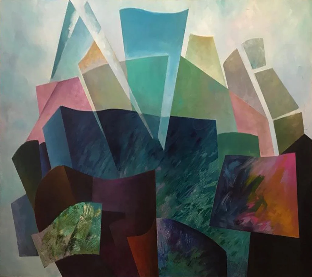 Re-construcción II, painting by Vera Eisenberg