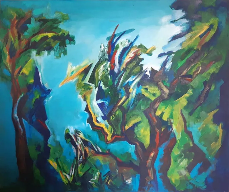 Arboleda, pintura de Vera Eisenberg