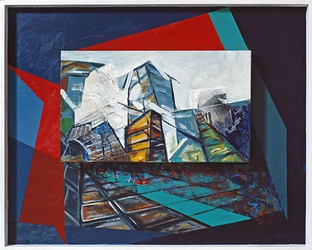 Espacio y construcción II, pintura de Vera Eisenberg
