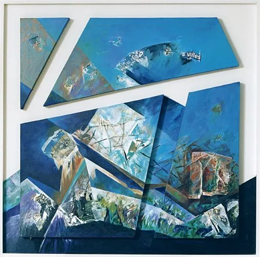 Paisaje Azul I, pintura de Vera Eisenberg