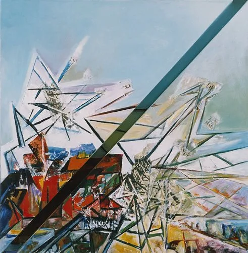 Paisaje en el Espacio III, pintura de Vera Eisenberg