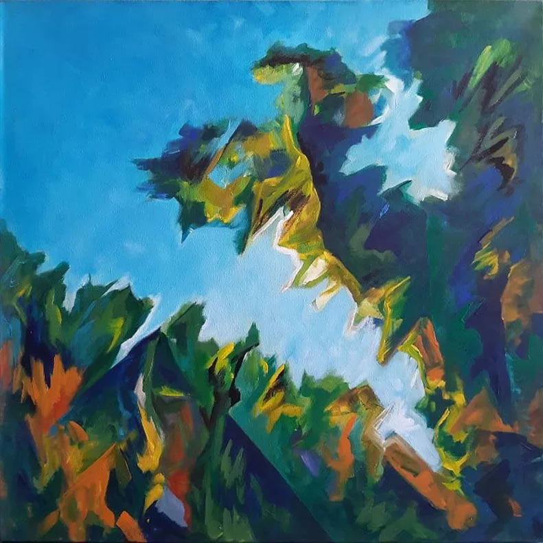 Paisaje I, pintura de Vera Eisenberg